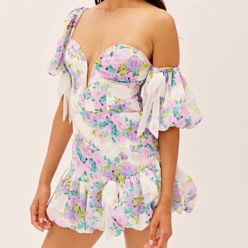 For Love and Lemons Alice Mini Floral dress